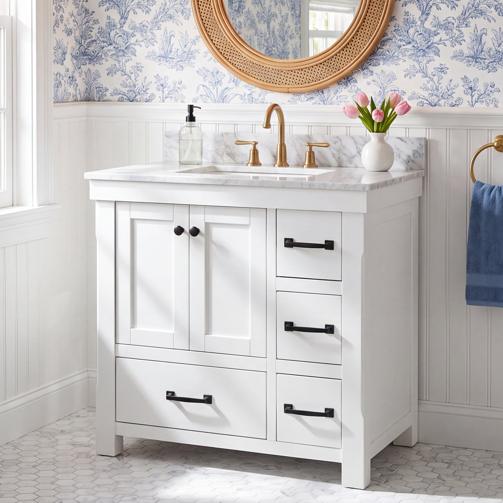 Galvan 36'' Single Bathroom Vanity, White