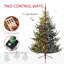 Arbre de Noël articulé artificiel 7,5 pi avec 300 lumières DEL bicolores et 1218 extrémités de branches-956374828