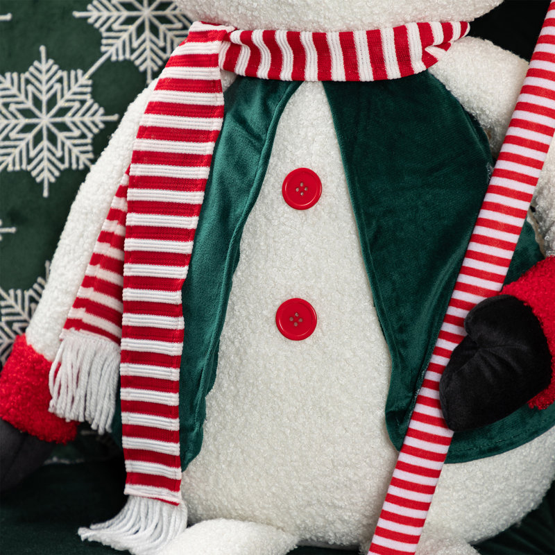 Bonhomme de neige en tissu 60 po H 60 po