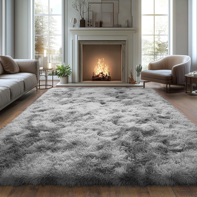 8×10ft Washable Area Rug Ultra Soft Fluffy Shag Rug  Indoor Carpet for Living Room Bedroom Kidsroom Home Decor