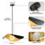 Luminaires suspendus albâtre en marbre noir Farmhouse