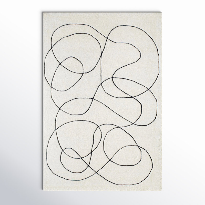 Samsa Wool Abstract Indoor Rug, Rectangle 2' x 3'