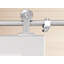 Porte de grange à panneau supérieure en bois manufacturé apprêté avec trousse de quincaillerie d'installation-64563040-20573300