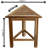 EcoDecors 17" W Teak Shower Bench