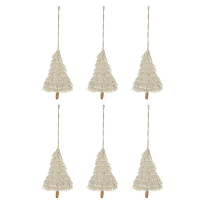 7.5'' Cotton Holiday Shaped Ornament