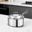 Ensemble de batterie de cuisine en acier inoxydable 11 pièces, casseroles et poêles de cuisine professionnelle à 3 plis avec couvercles, compatible avec l'induction, allant au four et au lave-vaisselle, batterie de cuisine non toxique de qualité chef