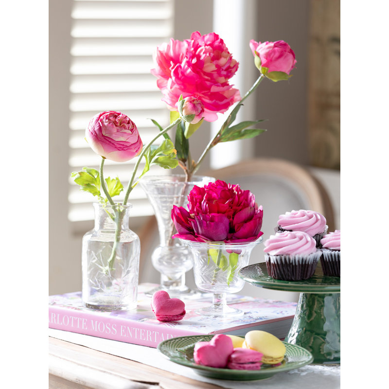 Garden Floral Peony Faux Floral