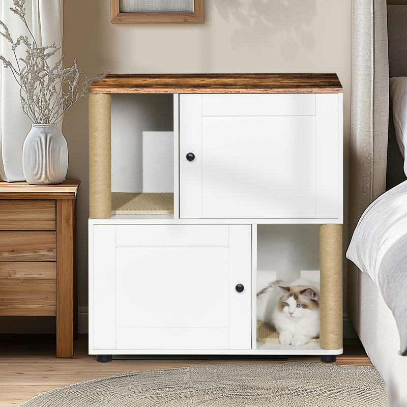 Double Cat Litter Box Enclouse