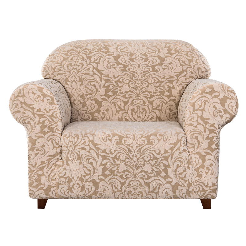 Box Cushion Armchair Slipcover, Oatmeal