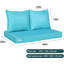 Ensemble de 3 coussins de causeuse d'extérieur imperméables pour banc de patio - Coussins de remplacement pour siège et dossier toutes saisons-1409106440