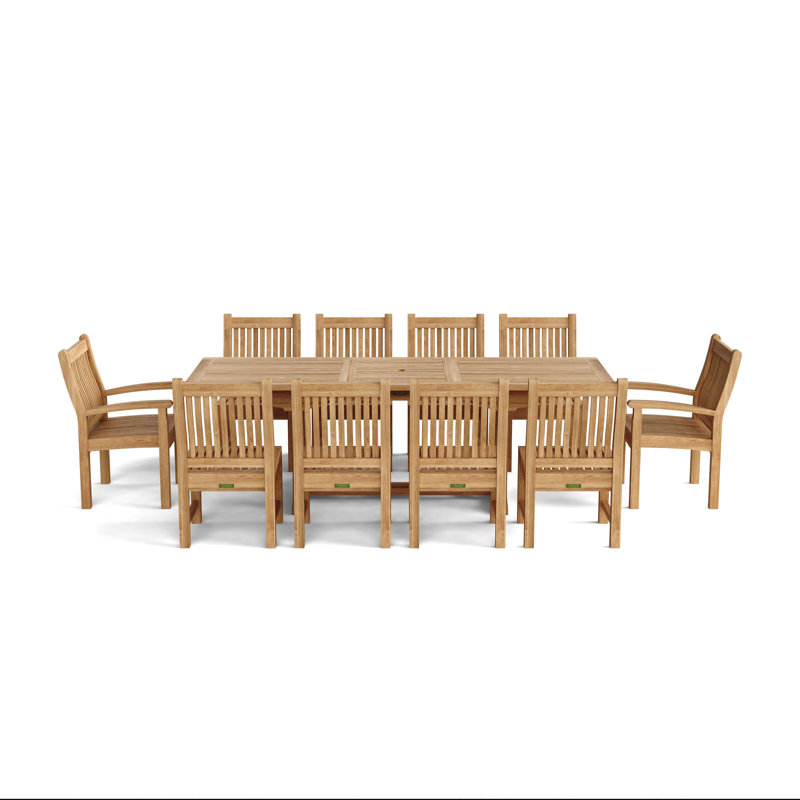 Ensemble repas 7 pièces teck bahama