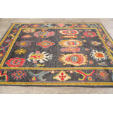 One-of-a-Kind 5'6" X 7'7" New Age Wool Area Rug in Charcoal