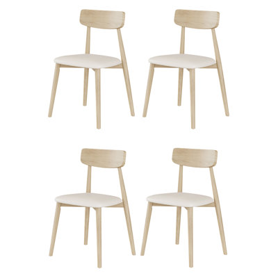 Solid wood chair simple home backrest