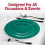 Heavy Weight Plastic Salad Plates