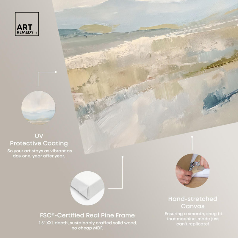 Whispering Valleys Abstract Landscape Canvas Art, 40" x 40"