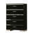Sutton 35 in. Black/Chrome Chest