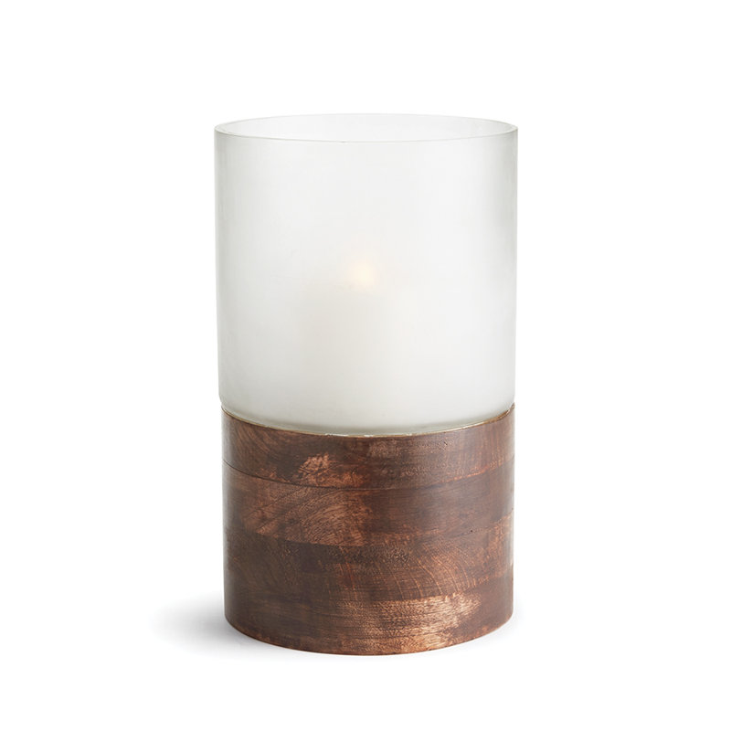 Hurricane de table en verre, H 13,5 po x l 8 po x P 8 po