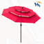Parasol de patio extérieur 9 pieds 3 étages-671284480