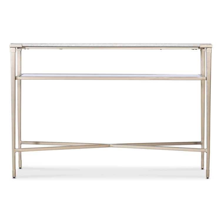 Melange 48'' W Stone Console Table