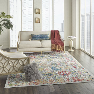Hitton Blue/Red/Yellow Rug