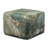 Quadra 22" Cube Cement Side Table With Marble Finish