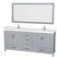 Sheffield 79" Double Bathroom Vanity Base Only-31336920