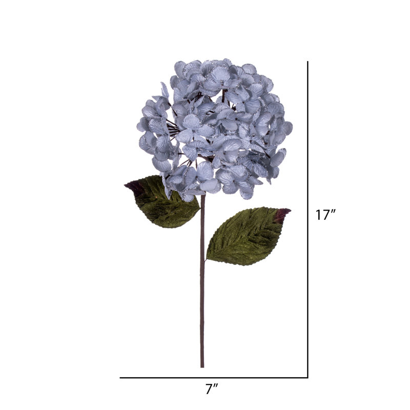 Vickerman 17" Hydrangea Spray, Silver