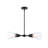 Norro 4 - Light Steel Dimmable Sputnik Modern Linear Chandelier