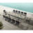 Heck 12 - Person Teak Patio Dining Set with Extendable Table