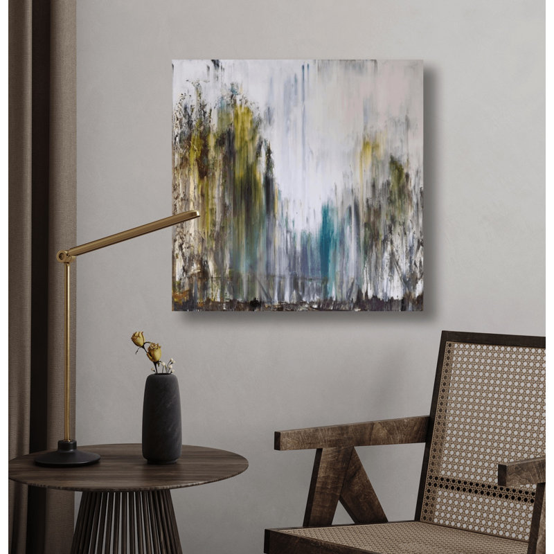 Pathways - Artist Enhanced Canvas Print, 20" H x 20" W x 1.75" D, White Framed Canvas