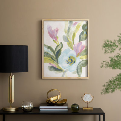 Impression encadrée Floral Breeze Fresco II - bois massif