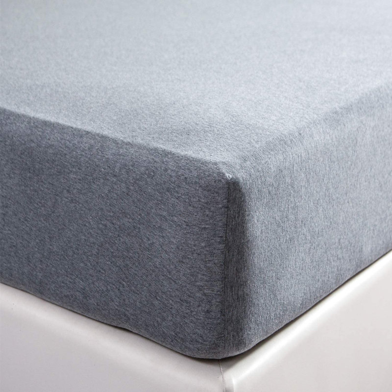 Drap-housse 100% coton, Drap-housse de taille très grand, Gris bleuâtre