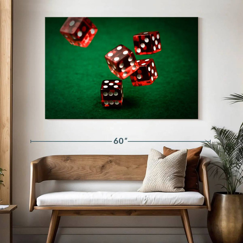 Senne Roll The Red Dice, H 34 po x l 51 po