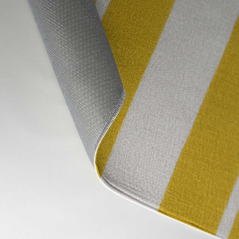 Tapis intérieur / extérieur gris HorizontalStripes, Rectangulaire 3 pi x 5 pi