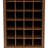32 Wine Cabinet Buffet In Dark Brown Walnut Finish - Modular Design With Capacity Functional Piece