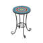 Table d'appoint avec tablette inférieure ouverte