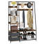 Alvia Hall Tree 122cm Wide with Bench and Shoe Storage