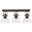 Plafonnier semi-encastré 3 lumières 25,13 po Bales-761918236-761918237