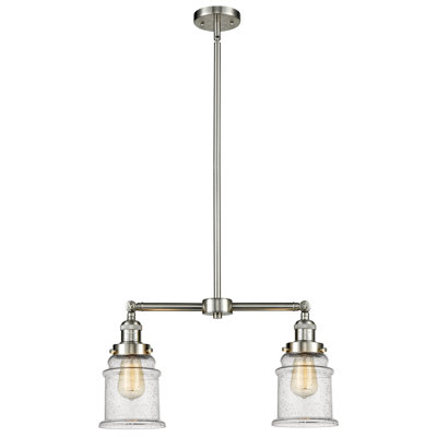 Luminaire suspendu linéaire à 2 lumières pour îlot de cuisine Galaviz