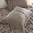 3 PCS Full/Queen Solid Faux Fur Comforter Mini Set Gray