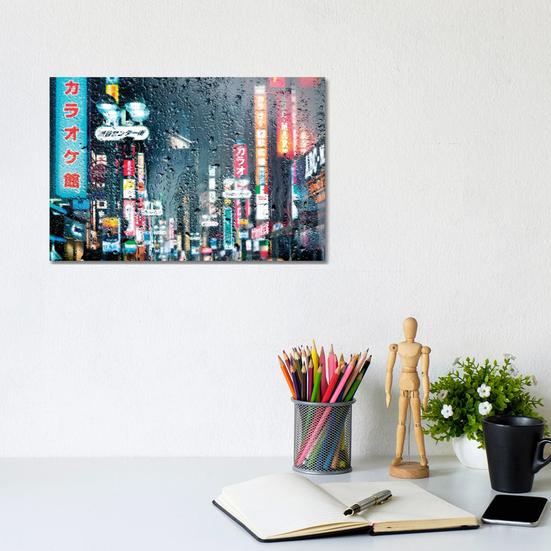 Behind The Window - Shibuya Tokyo by Philippe Hugonnard - Print on Canvas, Wrapped Canvas, 20.32cm H x 30.48cm W x 1.91cm D