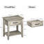 39.88 cm W Bedside Table