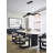 4-Light Black Aluminum LED Pendant With White Acrylic Diffusers