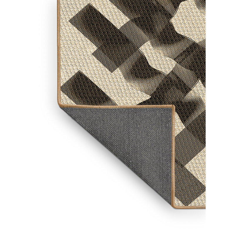 Tapis en laine brun / beige, Rectangle 2 pi x 3 pi