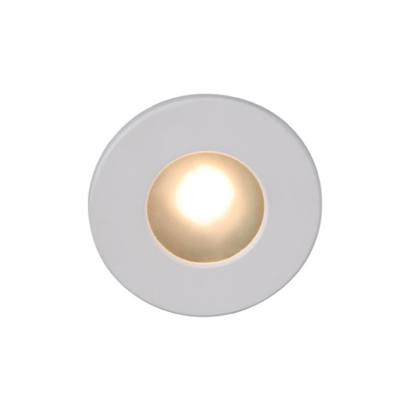 LEDme® Integrated LED Step Light, White on Aluminum