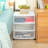 Sterilite Wide 3 Drawer Storage Cart, Rolling Cart with Wheels Organizes Clothes in Bedroom, Closet