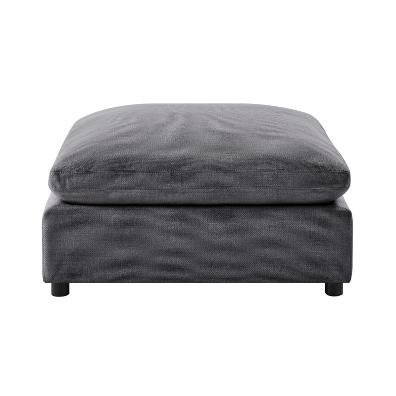 Jazzmyne Fabric Ottoman, Gray Polyester