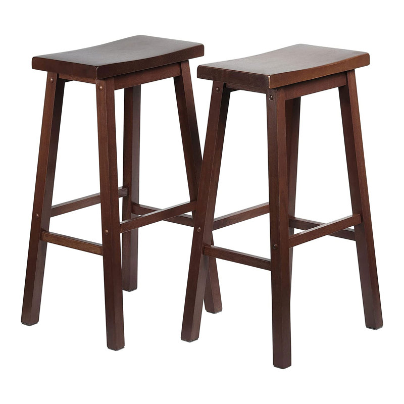 Counter Stool with Solid Wood Frame