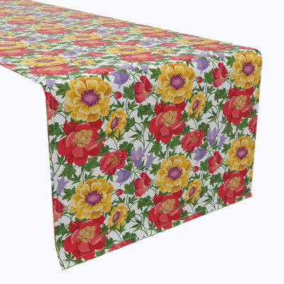 Table Runner, 100% Cotton, Floral 227