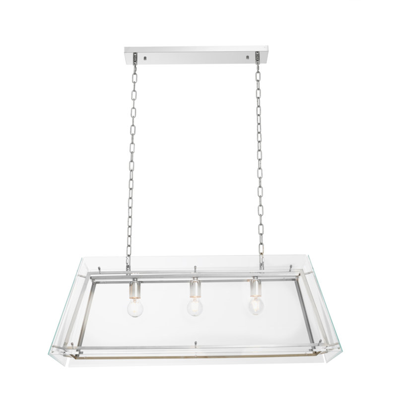 Lustre en L azur 3 lumières